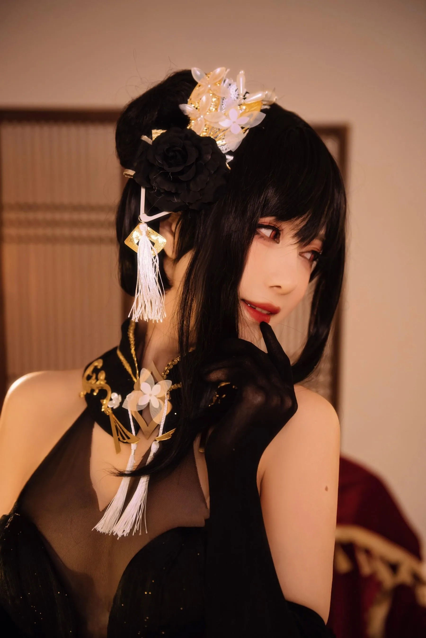 shika小鹿鹿 – NO.92 碧蓝航线镇海 奇奢花苑 [28P]插图3